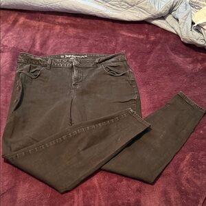 Maurices Black Skinny Corduroy Jeans